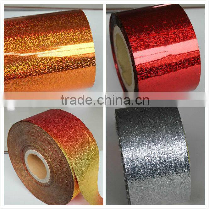 Self Adhesive PVC Gold Laser Film(All Sizes And Colors Can Meet)