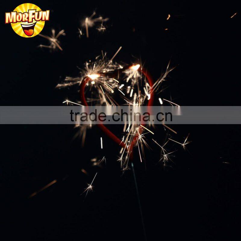 High Quality party supplies san outdoor sparklers heart shaped wedding sparklers