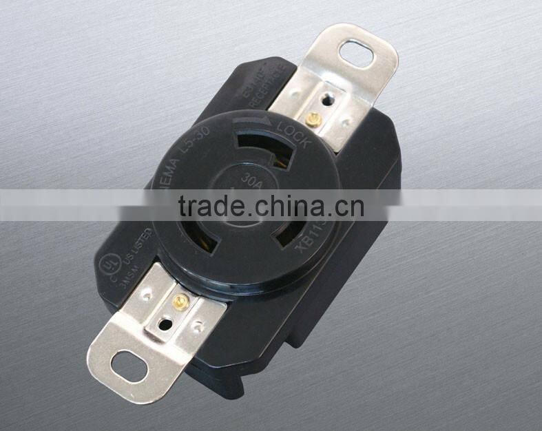 Cheapest 1USD NEMA locking plug UL approvasl L5-30R Receptacle