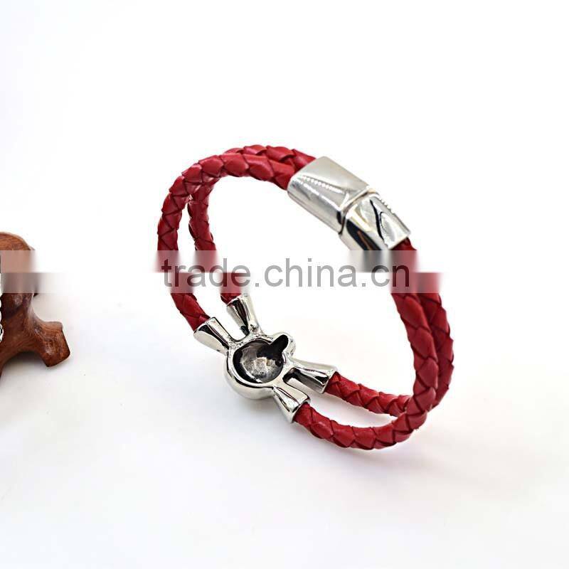 guangzhou wholesale market leather jewelry bracelet men