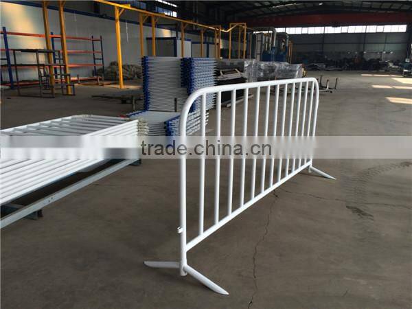 hot dipped powder coated metal steel crowd control barrier