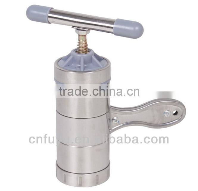 New stainless Steel Home Manual Pasta Machine With 5 Noodles Template