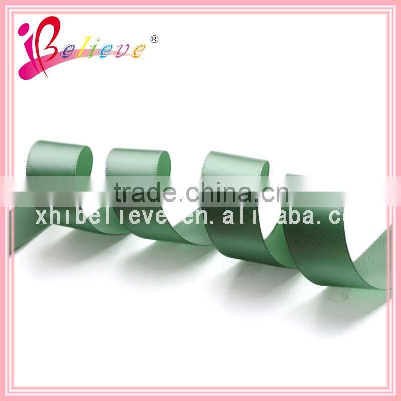 Made in China high quality smooth polyester satin ribbon solid color petersham ribbon