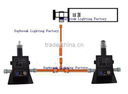 4PCS LED CO2 JET MACHINE 4 units per set for 1 Cylinder design , convenient co2 jet machine with led 12 x 3W RGB 3in1