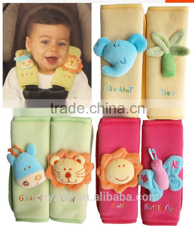 Plush Car Seat Belt Cover Toy for Baby/Plush Strap Cover /Car Seat Belt Stuffed Cover