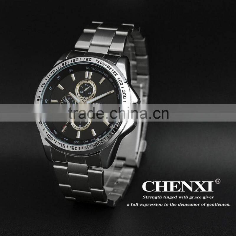 US best fashion watch stainless steel man sport watch 3ATM waterproof , express with watch box 014AMS