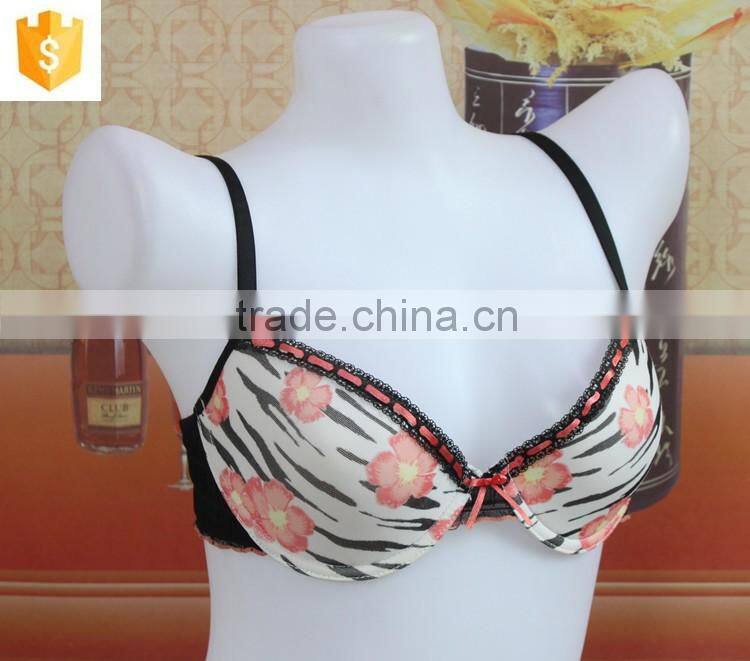 black sexy lace bra,flower printed sexy women bra