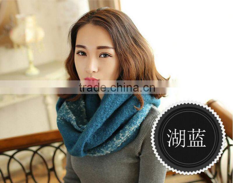 2015 Newest Design Circle Loop Boucle Yarm Fashion Winter Lady Scarf