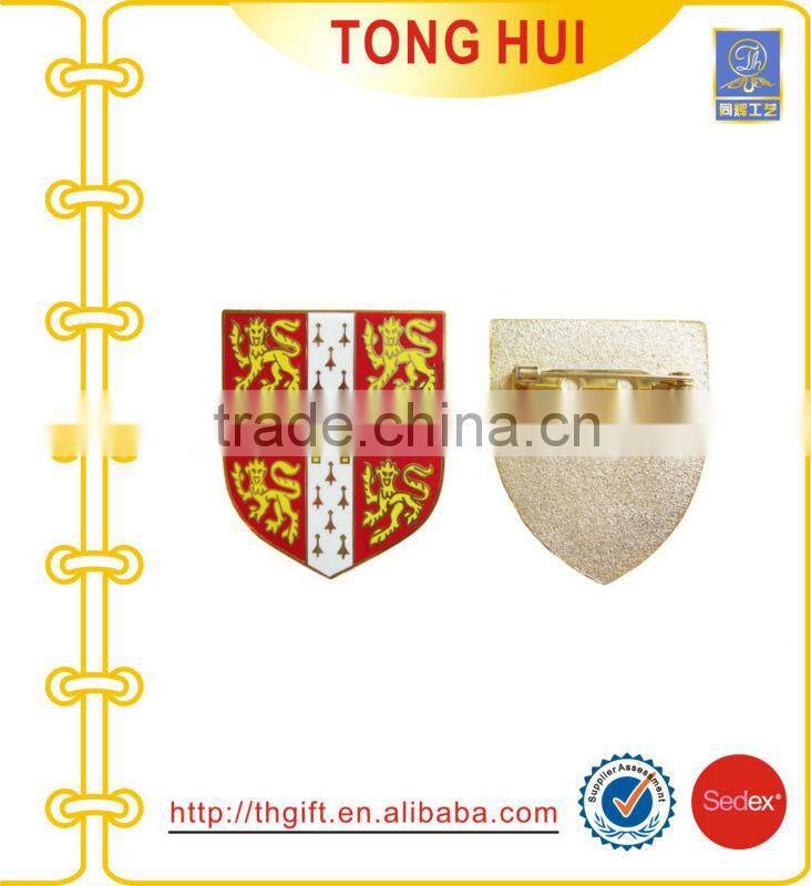 Metal badges for college logo