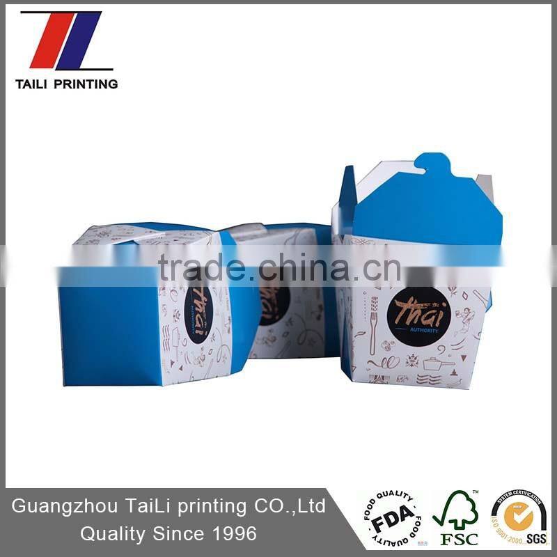 Custom different types of food packaging box