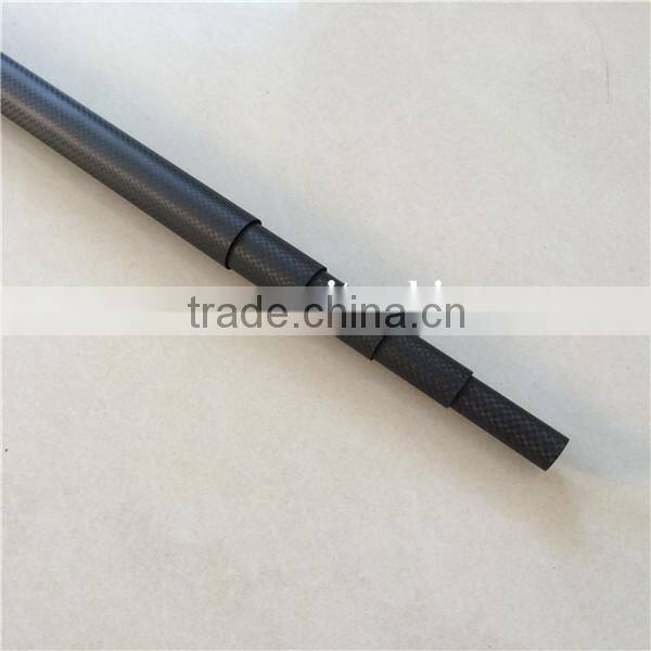 Portable carbon fiber microphone boom pole