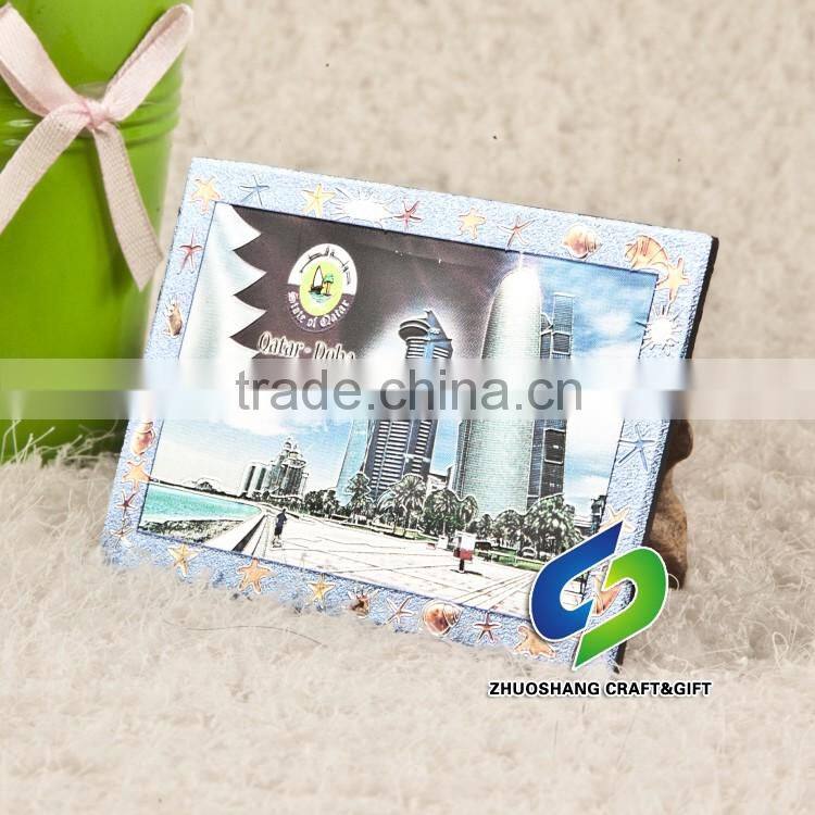 aluminum foil magnet fridge/fridge magnet for tourism