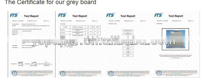 Hot sale wood pulp coated duplex board with grey back