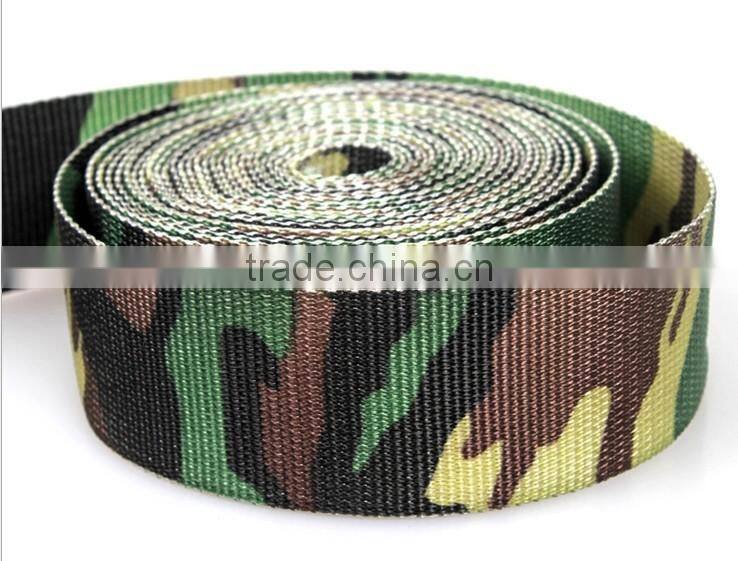 Webbing Custom Wholesale,4.1cm Polyester Camouflage Print Jacquard Webbing,Luggage Apparel Accessories Webbing