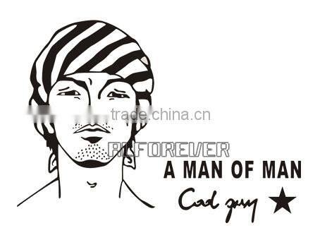 A man of man vinyl matte wall sticker decal