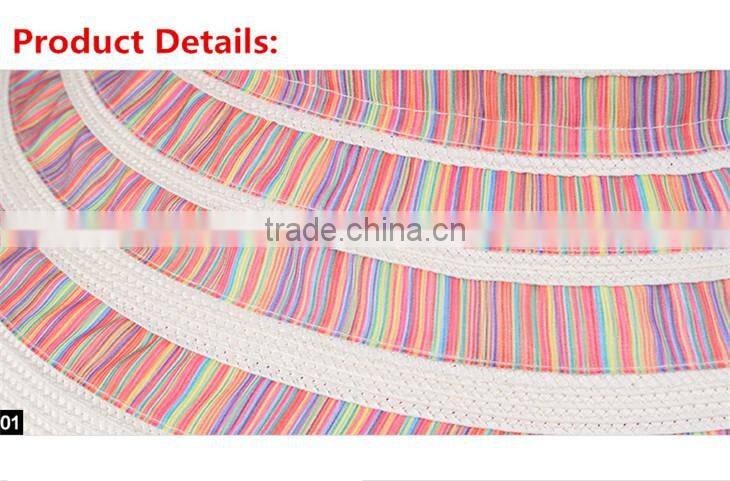 Kenmont promotion straw boater hat custom straw hat twill wholesale