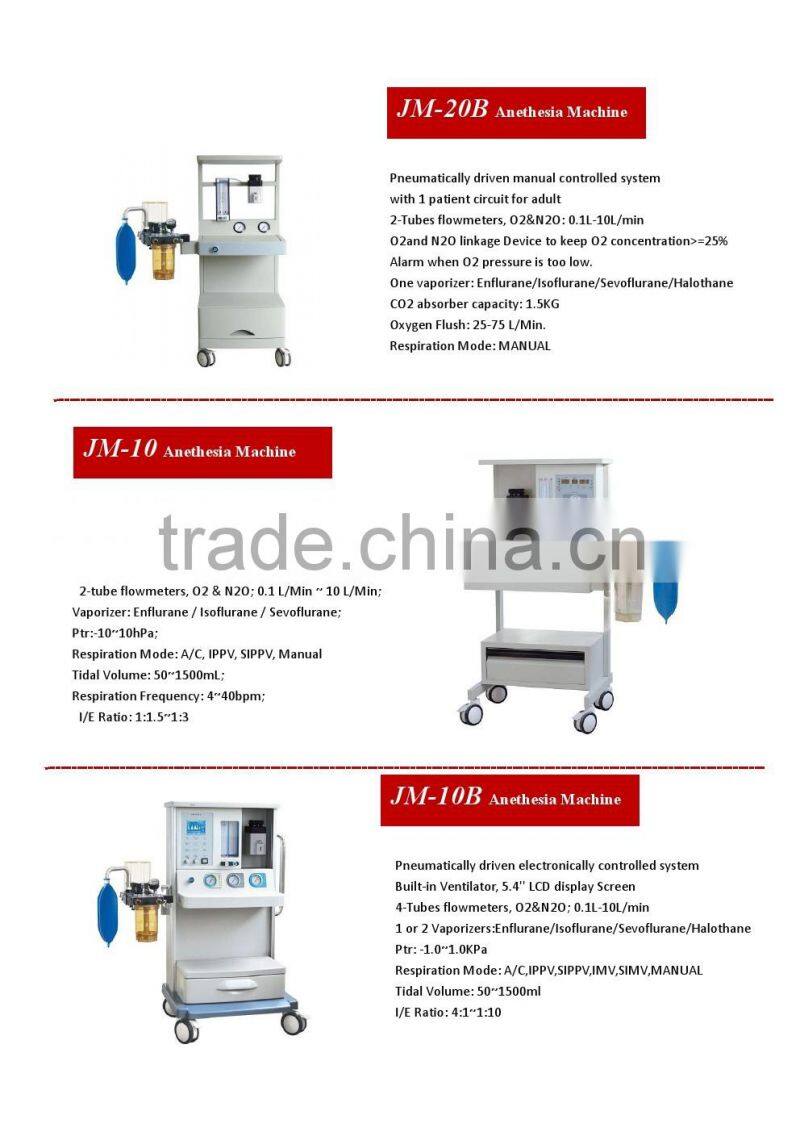 JOYMED compact tabletop anesthesia machine