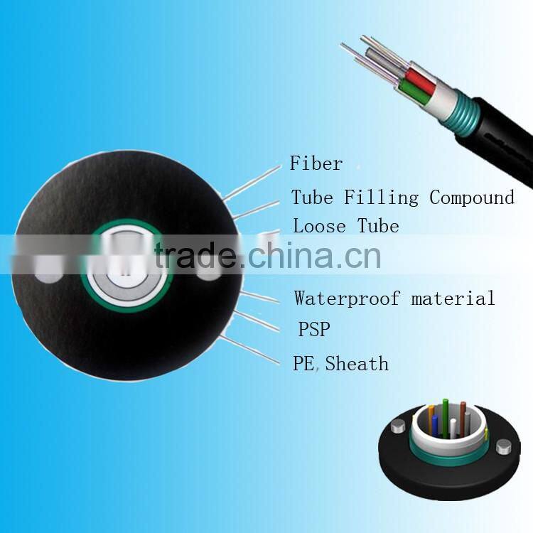 High conductivity fiber wire 24-144 core G652D/G657A GYXTW fiber optic cable