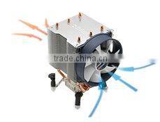 Universal 6mm heat pipe Intel AMD socket 4-pin PWM controller CPU cooler fan