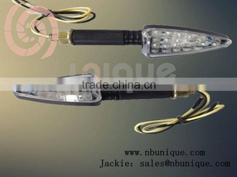 Factory price chromed motorcycle turn signal light bulbs with amber reflector overhead