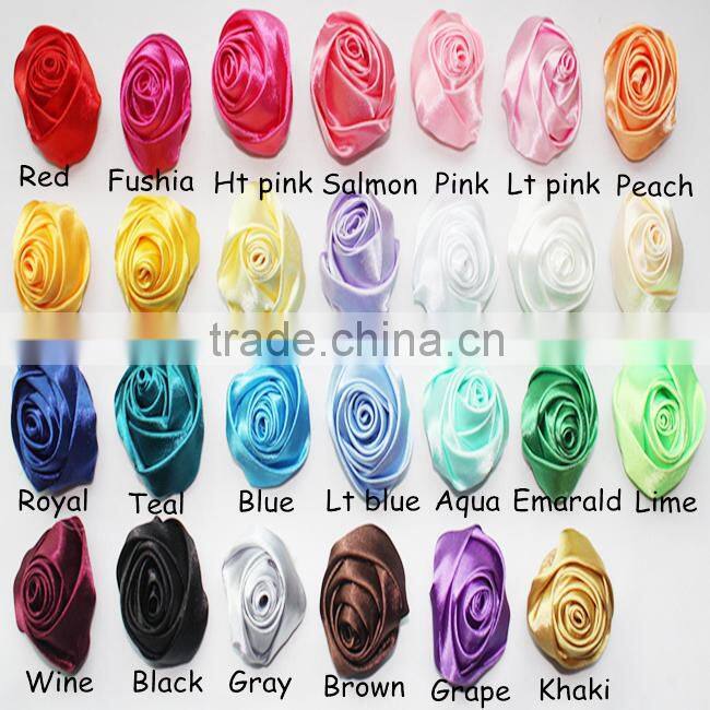 Handmade 10cm Satin Lotus Flower,Satin Flower Hair Accessory