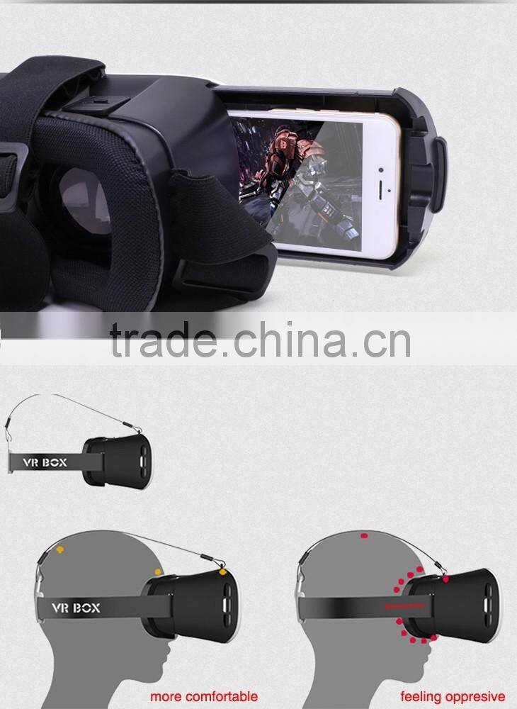 2016 hot new products 3.5-6 inch vido best 3d virtual reality glasses for andorid and iphone