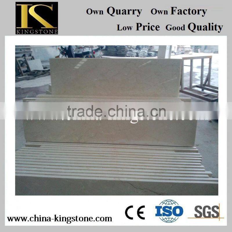 indoor beige stair marble for floor stair made in china