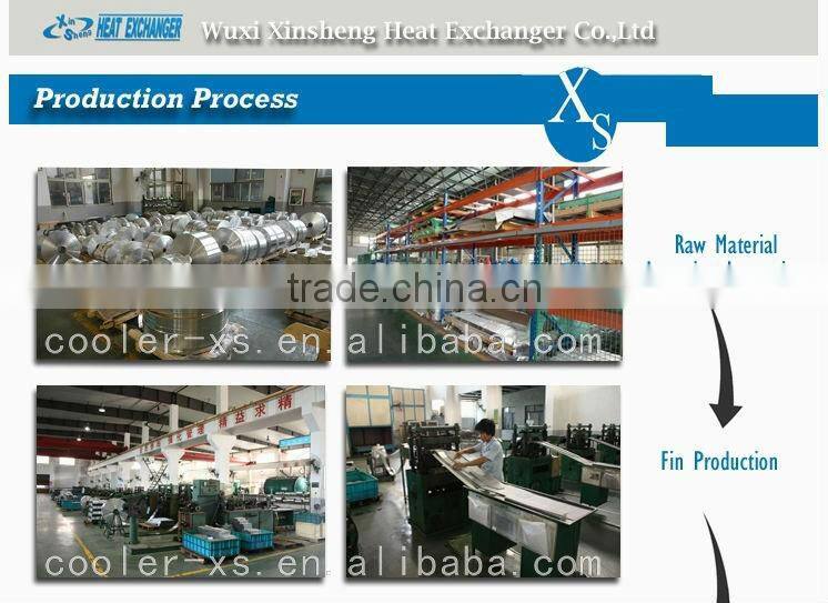 bar and plate aluminum air cooler for piston compressor