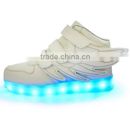 Children Kids Unisex LED Light Lace Up Luminous Sneaker Casual Shoes USB Sport