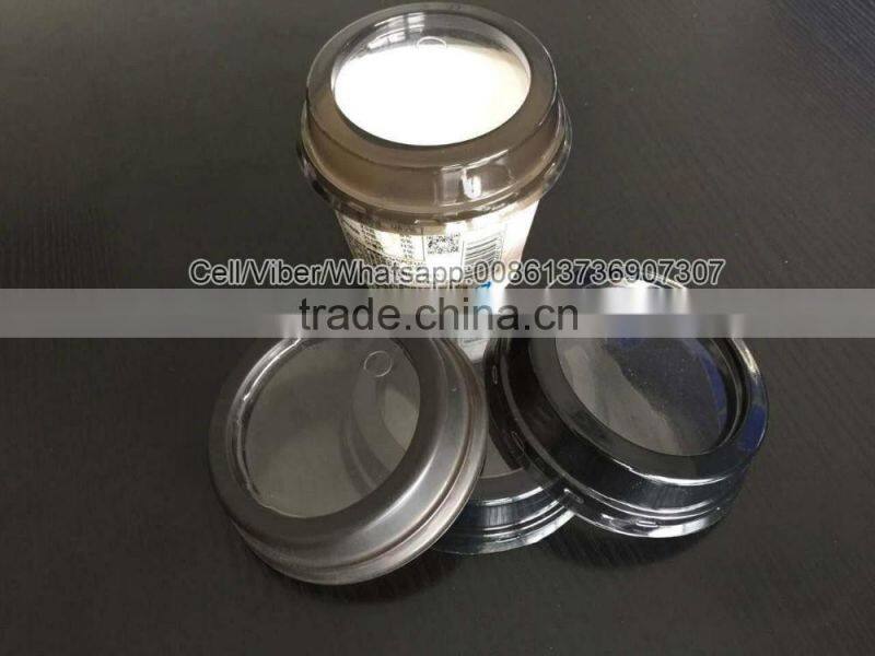 Transparent Double Color PS Coffee Cup Lid/Paper Cup Lid/Plastic Cup Lid