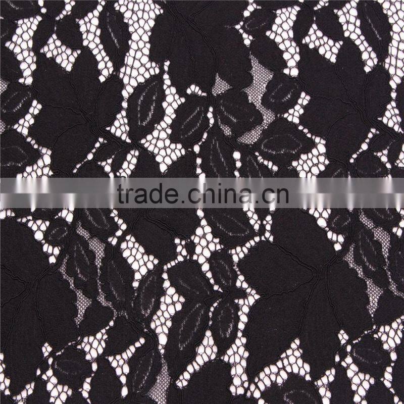 Charming French Jacquard cotton nylon lace fabric for dress