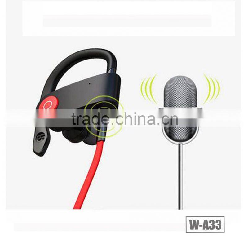 Ear hook bluetooth headphone, unique neck strap design wireless waterproof bluetooth headphone