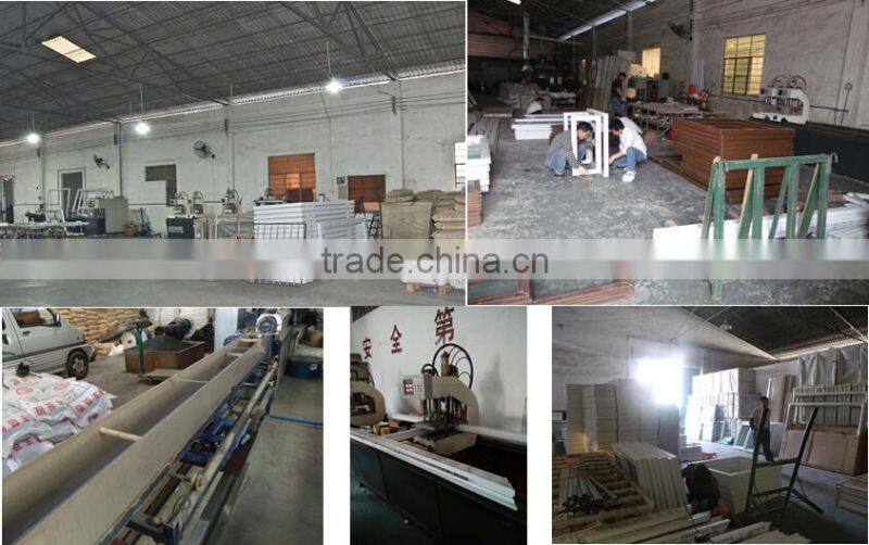 China upvc double sliding window with flyscreen