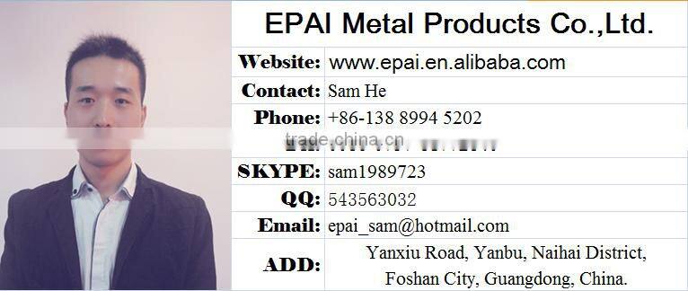 epai brand stainless steel 304 glass wall flexible connector