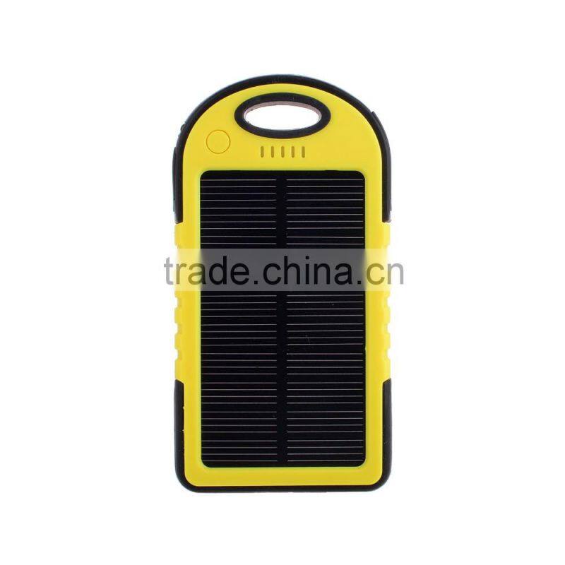 Outdoor 5000mah mobilr slim solar battery charger for phone case