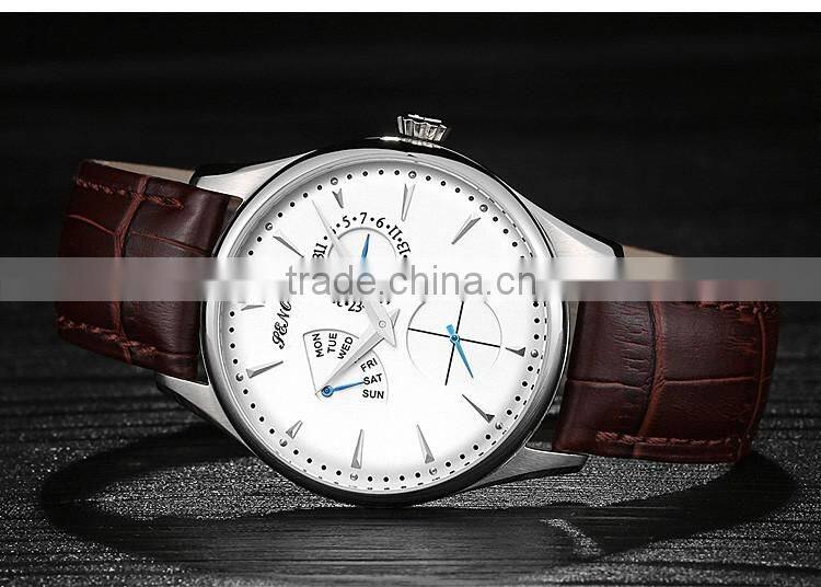 2016 High Quality Fashion Style Waterproof Stainless Steel Wrist Watches Men