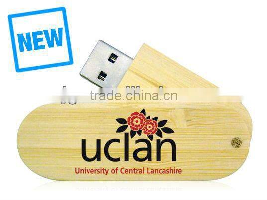 New&Latest Design Wooen Swivel USB Flash Drive, Swivel USB Disk
