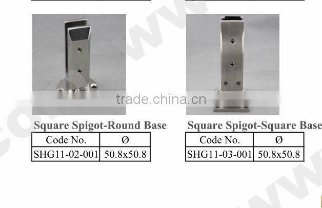 ss handrail 316 Frameless pool glass balustrade spigots