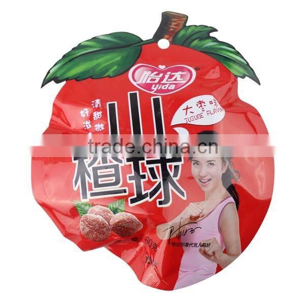 Snack Use and BOPA+PE Plastic Material three side sealed packaging bag