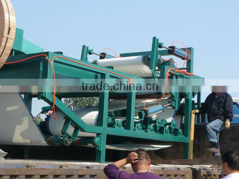 belt type filter press dewatering machine