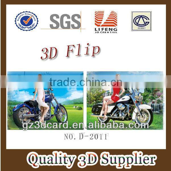 hot sale 3d flip picture of car