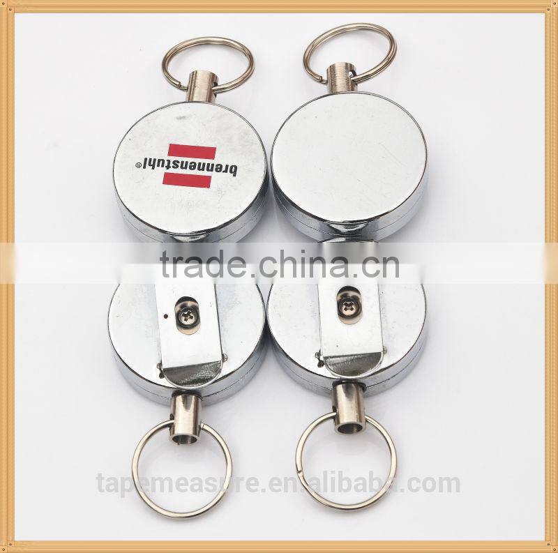 Fancy silver magnetic metal retractable badge holder promotional gifts with Your Logo or Name