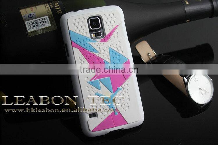 2014 new arrival case for samsung galaxy s5 cover, pc+silicone material mobile phone case