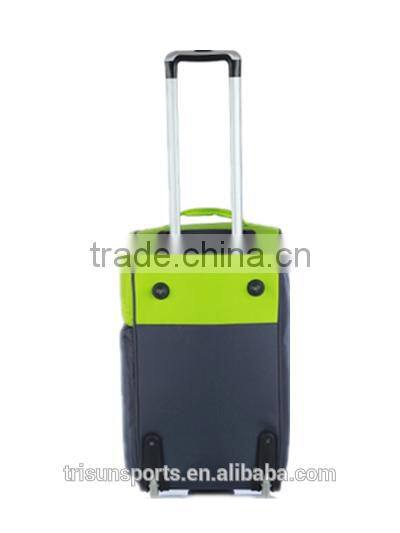 new style green best rolling duffel travel bag / luggage suitcase
