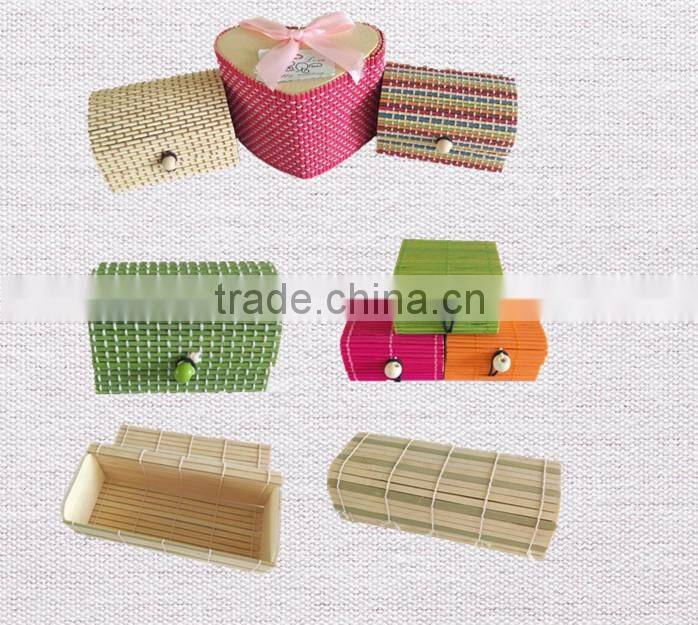low price exquisite gift bamboo wood box for jewellery