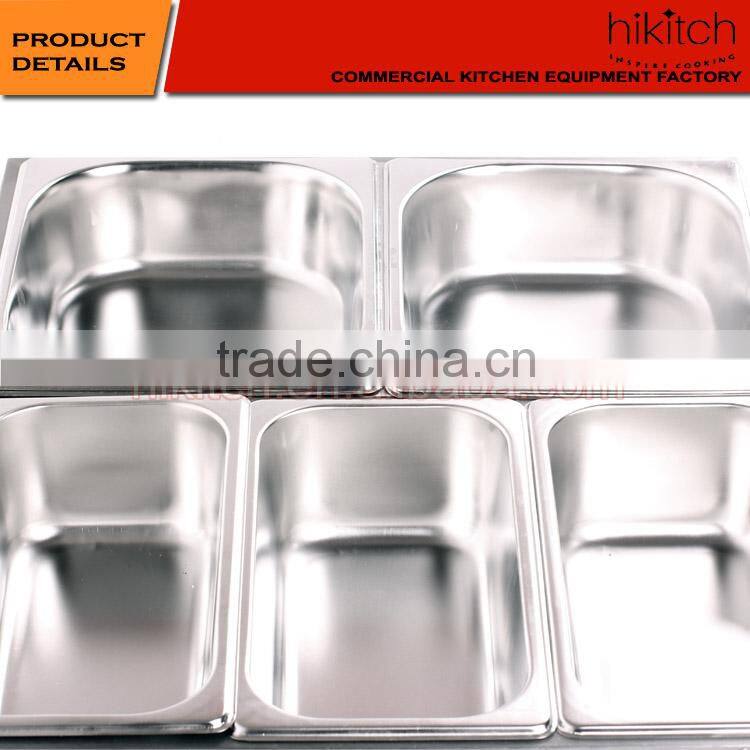 Kitchen equipment Table-Top stainless steel Electric Buffet food warmer bain marie for restaurant.