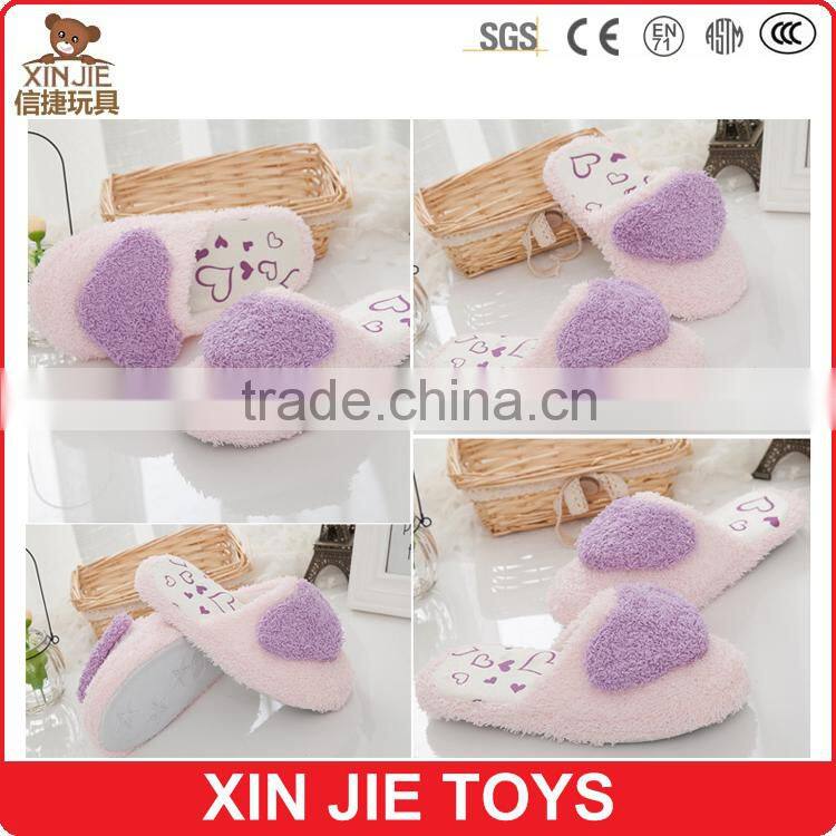customize kids indoor plush slippers cute plush slippers chilren winter indoor slippers