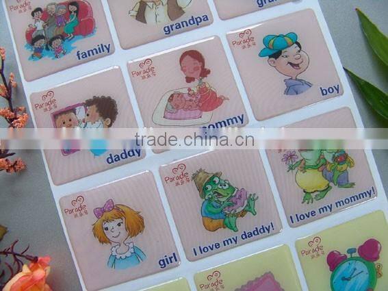 China factory custom epoxy sticker for home decoration