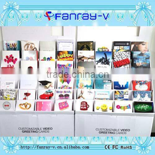 High quality 4.3 inch TFT color screen business video card video book video brochure with 1400mAh built-in battery