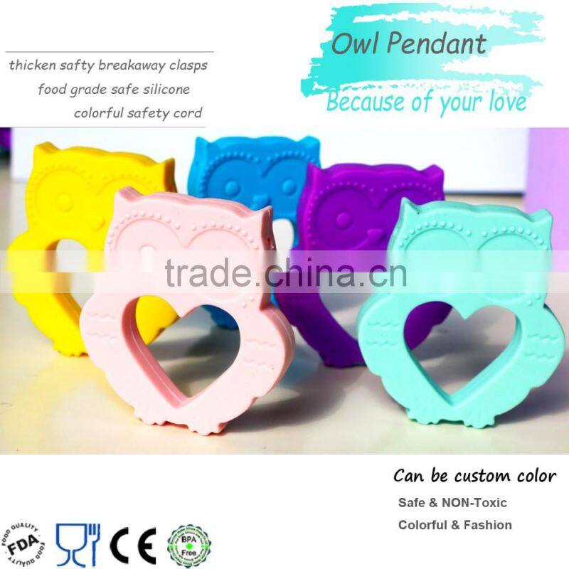 silicone teething beads for jewelry and silicone baby teether